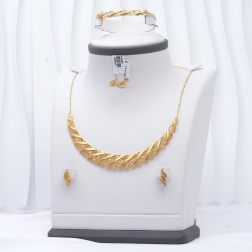 طقم ذهب عيار 21