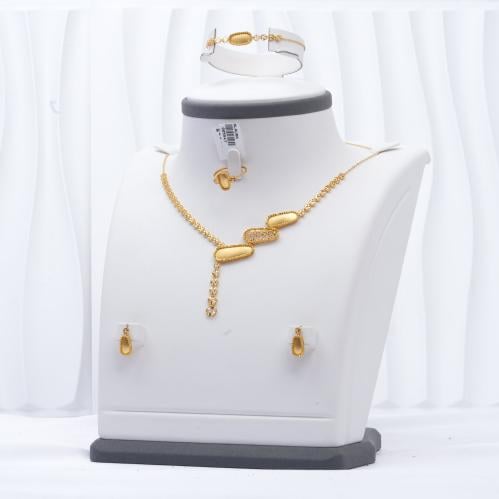 طقم ذهب عيار 21