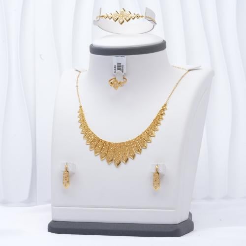 طقم ذهب عيار 21