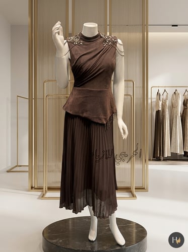 Short dress with side slit