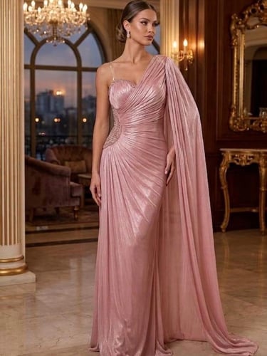 Evening dress with embroidery
