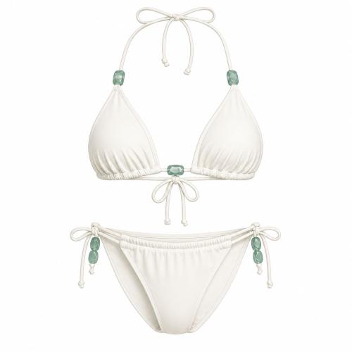 Elegant white bikini set