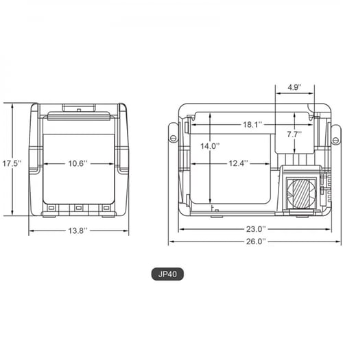 ثلاجة 40 لتر ICECO