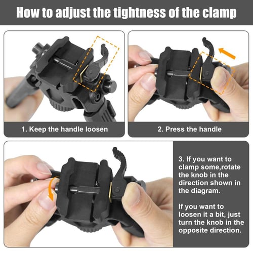 ركيزة بندقية ديسكفري 024B-P- 360 Swivel Bipod