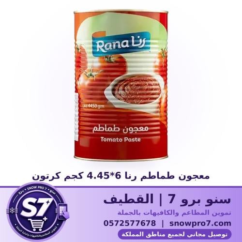 معجون طماطم رنا 6-4.45 كجم كرتون