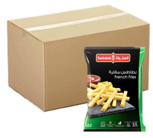 كرتون بطاطس مقلية مجمدة السنبلة 4-2.5 كيلو
