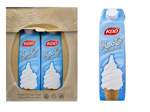 مزيج خليط الآيس كريم كي دي دي بنكهة الفانيلا- 1 لت...