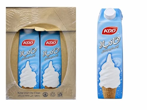 مزيج خليط الآيس كريم كي دي دي بنكهة الفانيلا- 1 لت...