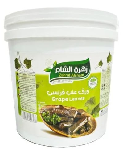 ورق عنب زهرة الشام سطل 18 كجم