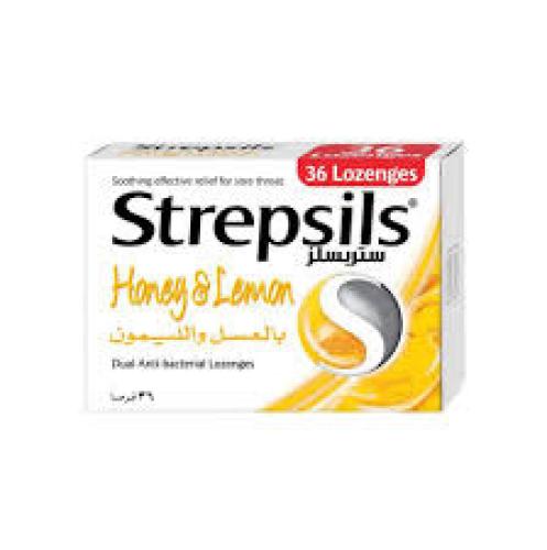 STREPSILS LOZENGES HONEY & LEMON 36s