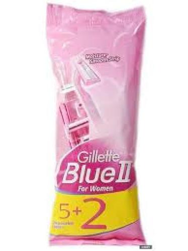 GILLETTE DISPOSABLE RAZORS BLUE2 WOMEN 5+2s