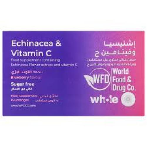 WHOLE PURPLE ECHINACEA+VIT-C LOZENGES BLUEBERRY FL...