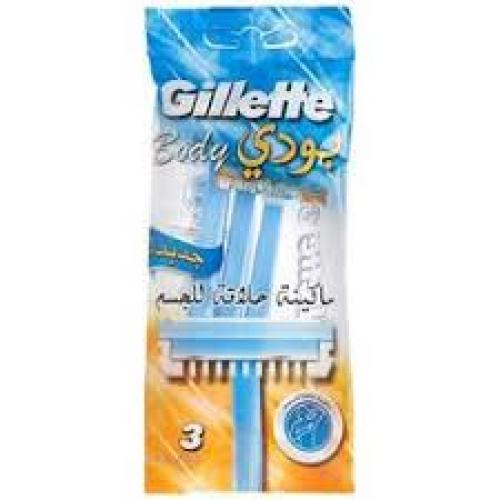 GILLETTE DISPOSABLE RAZORS BODY 3s
