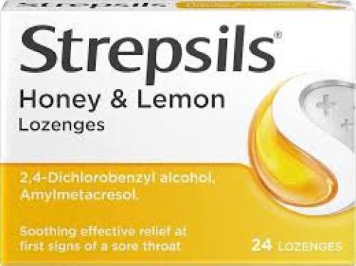 STREPSILS LOZENGES HONEY & LEMON 24s