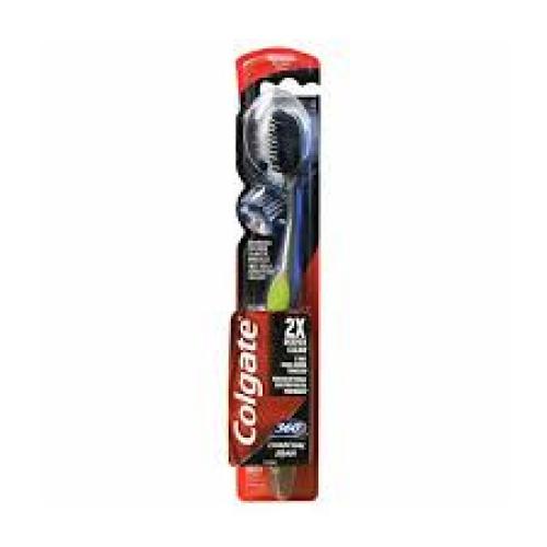 COLGATE TOOTHBRUSH 360 CHARCOAL 2X DEEPER CLEAN ME...