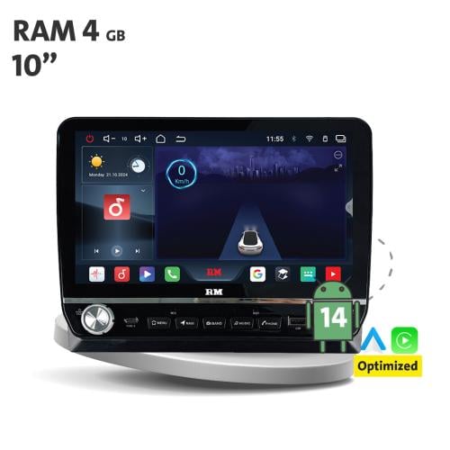 M-0184U شاشة رودماستر عامة 10 انش اندرويد14 + رام...