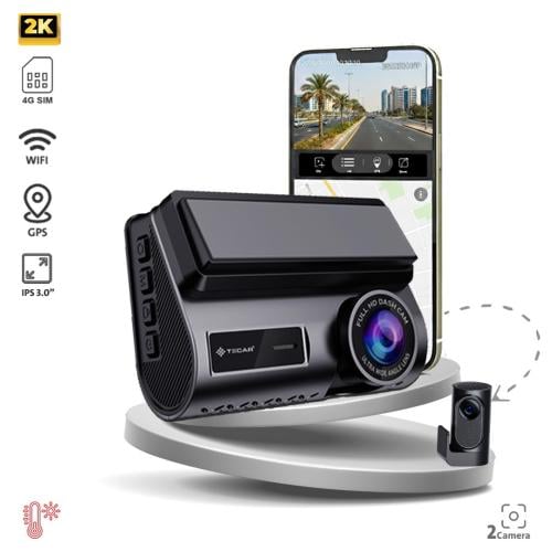 TE-D234G تيكار داش كام 2K كاميرتين مع تتبع شريحة ت...