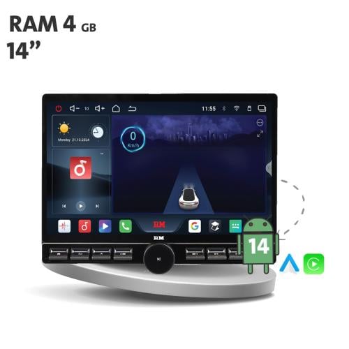 M-0489U مع ازرار+ شاشة رودماستر عامة 14 انش اندروي...