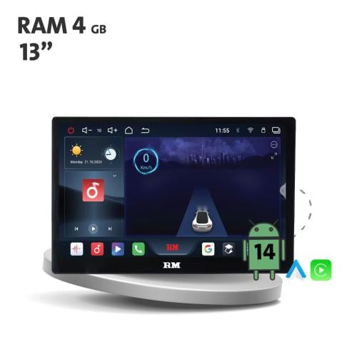 M-0389U شاشة رودماستر عامة 13 انش اندرويد14 + رام...