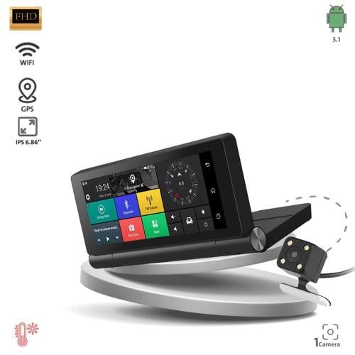 TE-D6U - شاشة رودماستر طبلون اندرويد 6.9 " داش كام