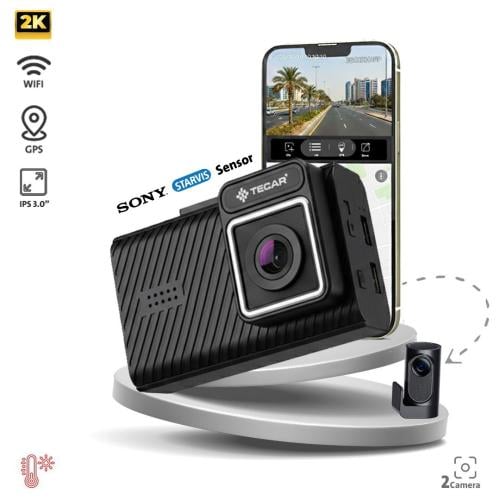 TE-D232 تيكار داش كام 2K كاميرتين مع WIFI +تصوير 2...