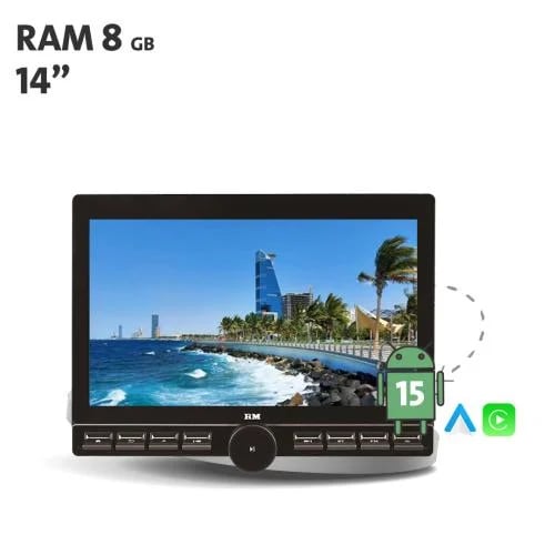 M-1488U مع ازرار+ شاشة رودماستر عامة 14 انش اندروي...