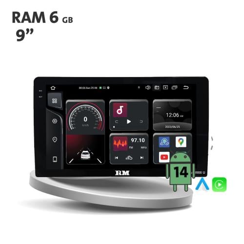 M-0986U شاشة فريم رودماستر 9 انش أندرويد 14 مع رام...