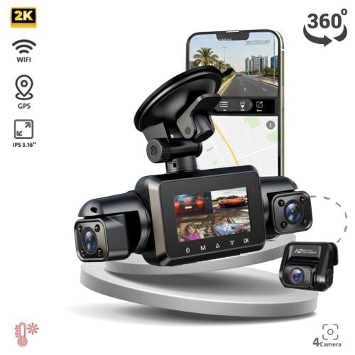 TE-D360 تيكار داش كام 3.16 انش 4 كامﻴﺮات 360 درجة...