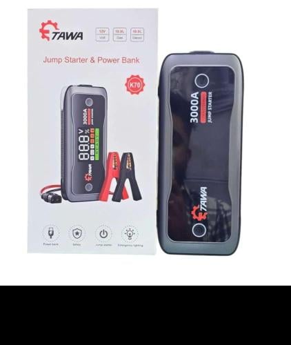 باور بانك و شاحن طوارئ للسيارات تاوا