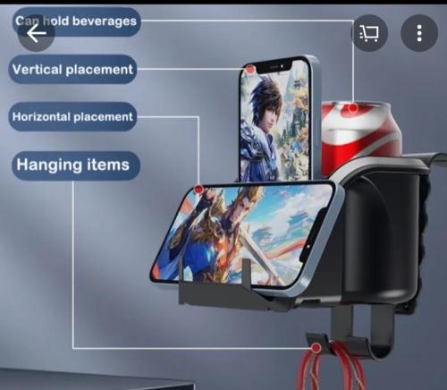 حامل أكواب ومنظم متعدد الاستخدامات للسيارة