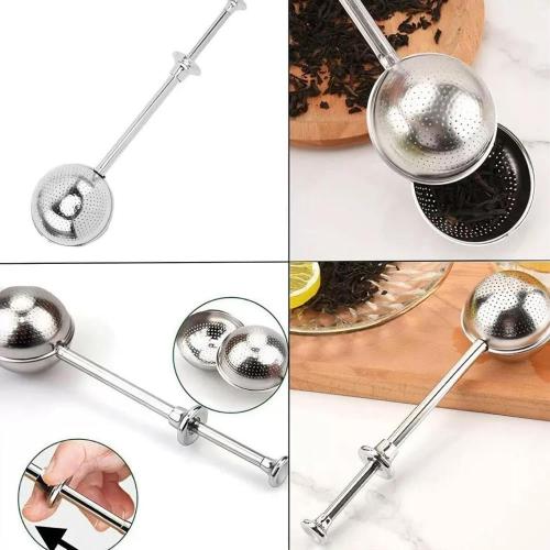 مصفاة شاي من الفولاذ المقاوم للصدأ. تُستخدم هذه ال...