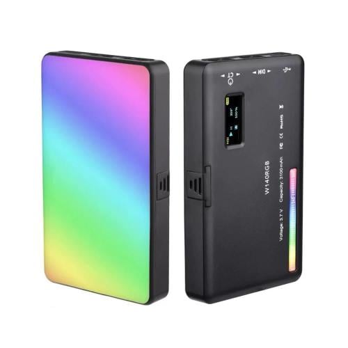 مصباح فيديو LED W140 RGB قابل لإعادة الشحن للتصوير...