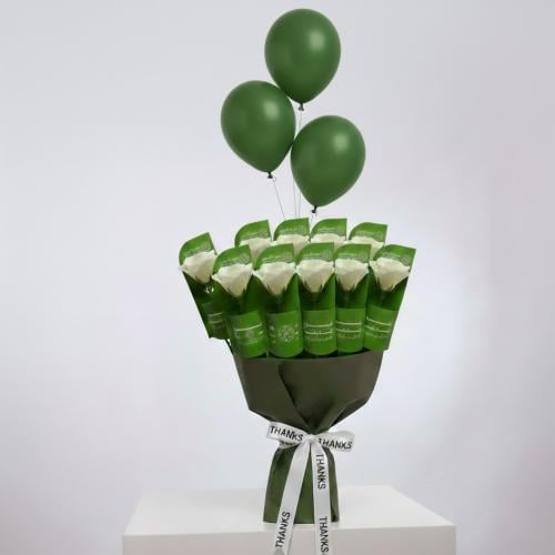 Founder's Day giveaway package with balloon