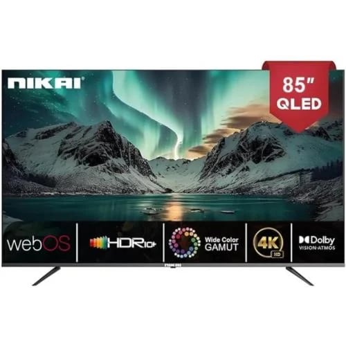 Nikai Smart TV - 85 inches - 4K QLED - Webos - NIK85MEU4QLED