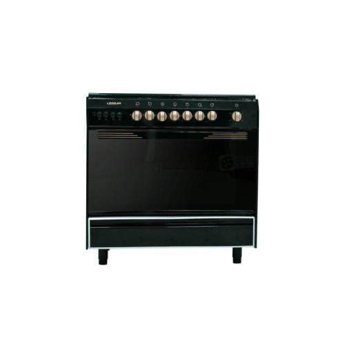 رسلان فرن غاز - 5 شعلات - 60x90 سم - مروحة - 9905R...