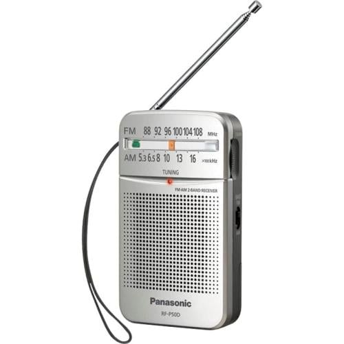 باناسونيك راديو المحمول للجيب - فضي - RF-P50