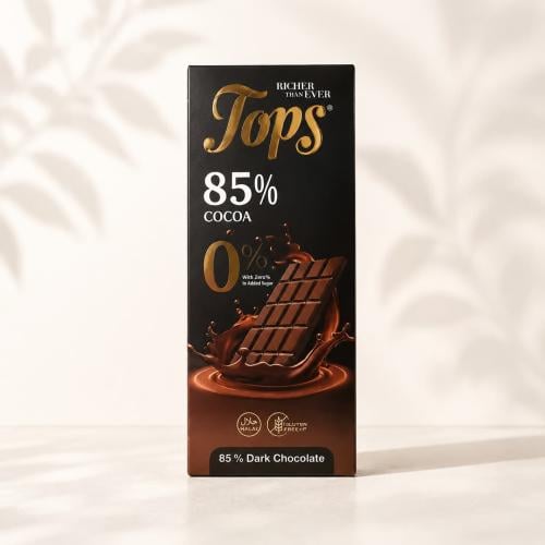 شوكولاته توبس داكنة 85% 60 جرام (زيتونة)