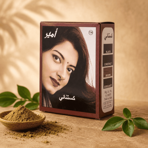 حناء أمير كستنائي 100 جرام لون شعر بني محمر