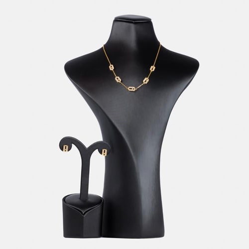 طقم سلسال وحلق بالوان مختلفة