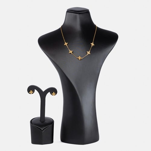 طقم سلسال وحلق بالوان مختلفة