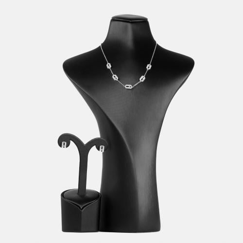 طقم سلسال وحلق بالوان مختلفة