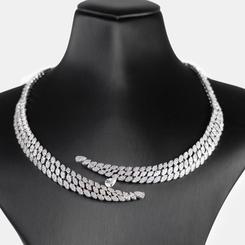 طقم سهرة زركون بتصاميم الالماس