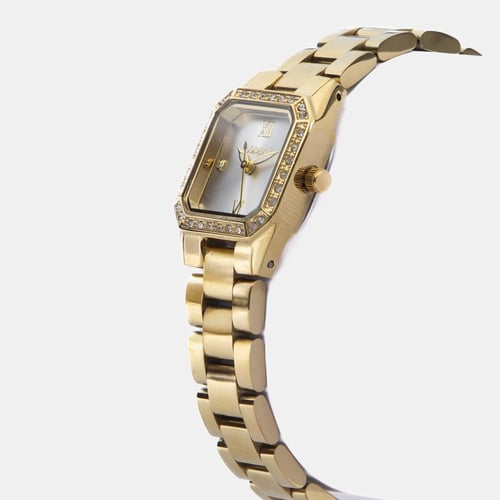 ساعة نسائية ستيل باللون الذهبي