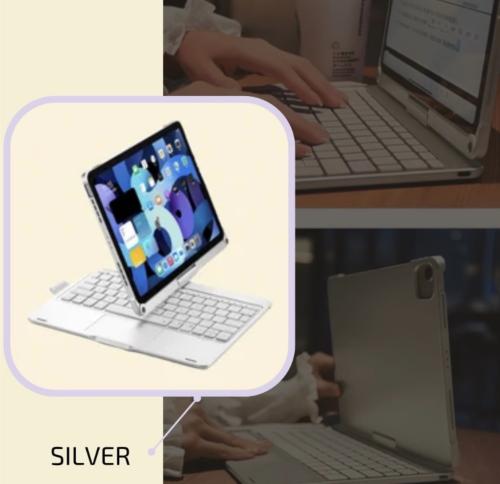 Tablet keyboard 360-degree rotation Silver