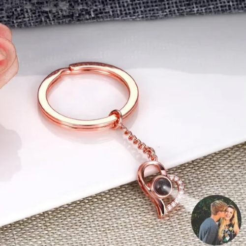 سلسلة مفاتيح الصورة السرية قلب