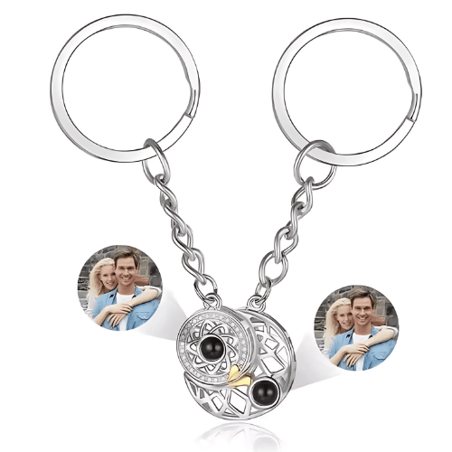 سلسلة مفاتيح الصورة السرية الشمس والقمر