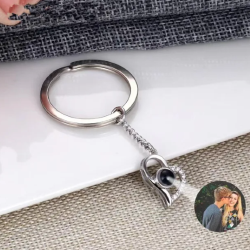 سلسلة مفاتيح الصورة السرية قلب