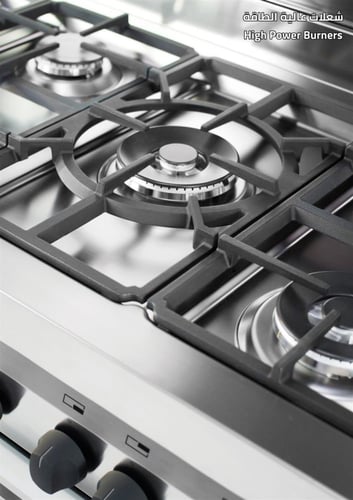 جليم غاز, موقد طبخ غاز, مقاس 60*120 سم, 6 شعلات, 2...