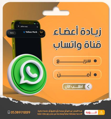 زيادة متابعين قناة واتساب عرب