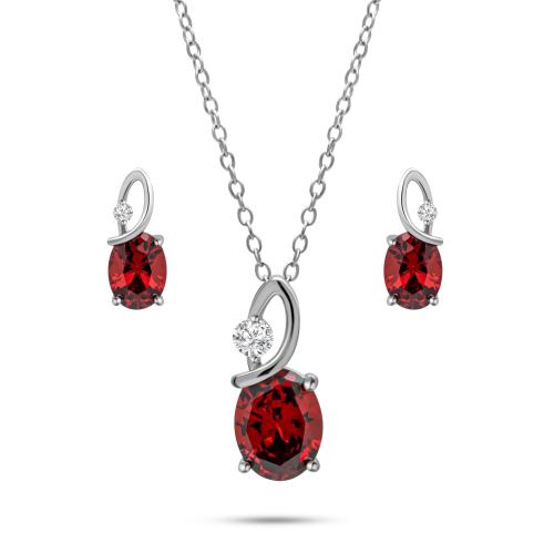 سلسة و اقراط على شكل البجعه